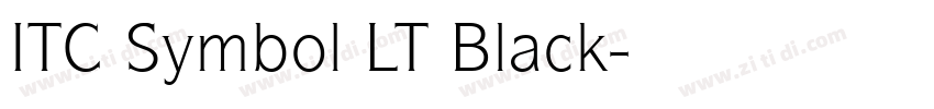 ITC Symbol LT Black字体转换